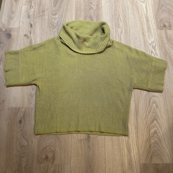 Chico's Sweaters - Chico's Women's 4 US XXL 1X Green Rabbit Hair Blend Cowl Neck Sweater Boxy